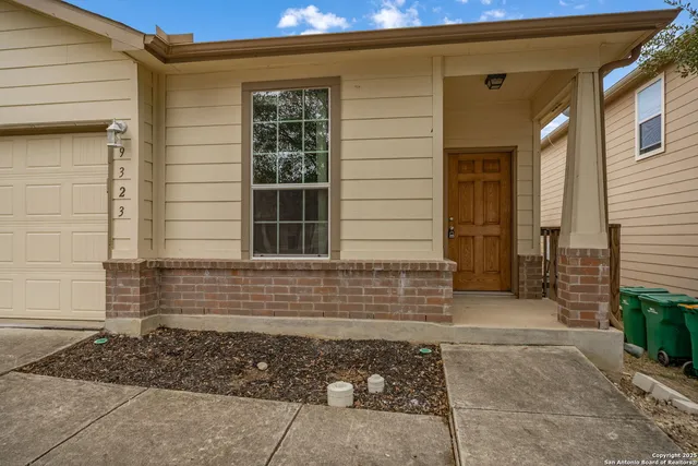 a front view of a house