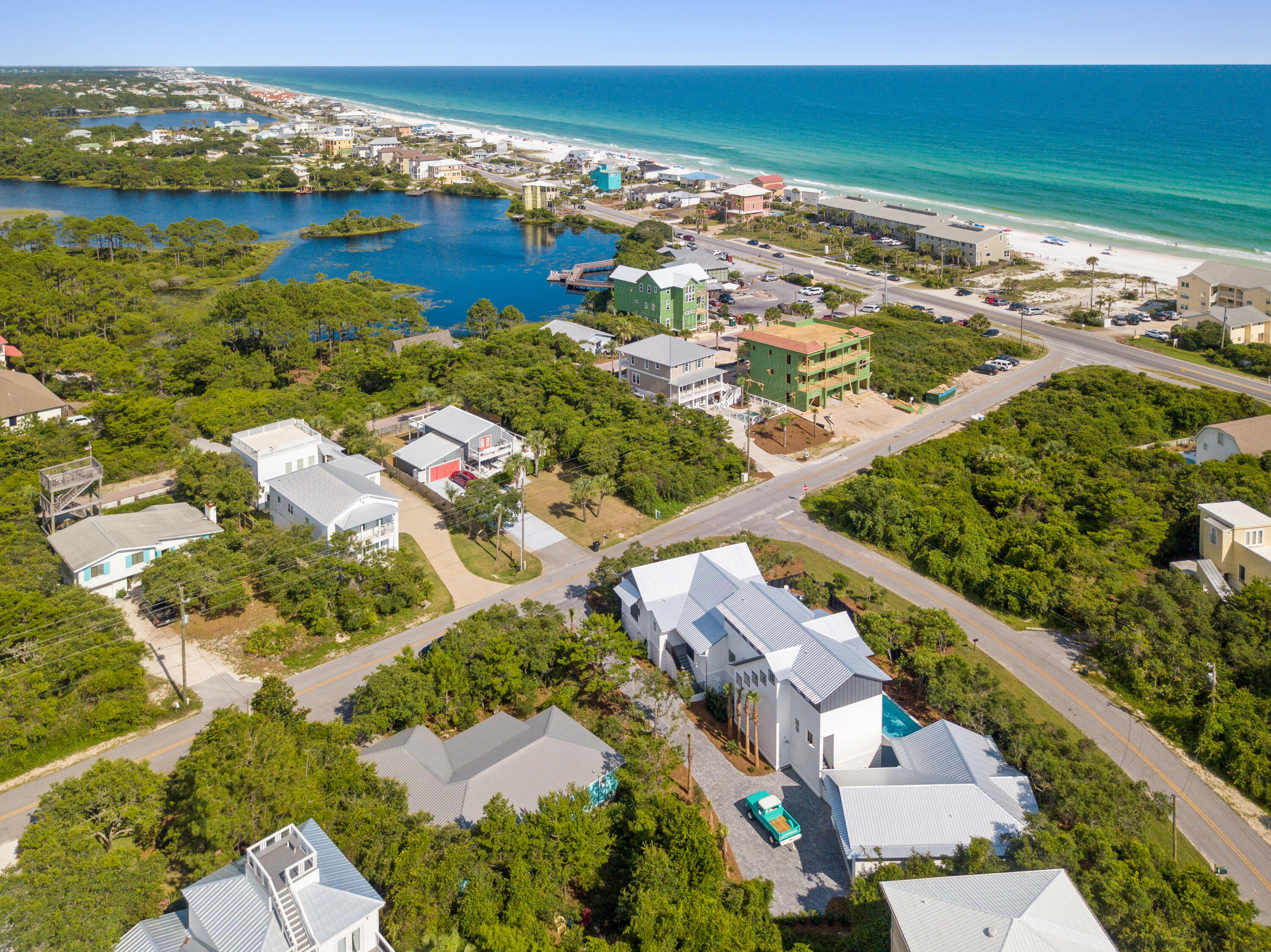 30 Baird Road Santa Rosa Beach, FL 32459 - Photo 92 of 104 an aerial view of residential houses with outdoor space