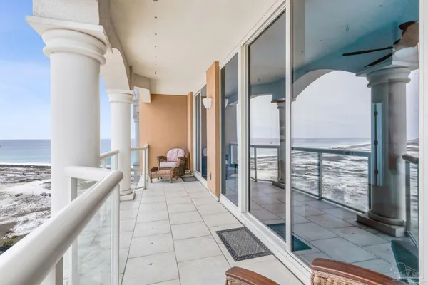 a view of ocean view with wooden floor