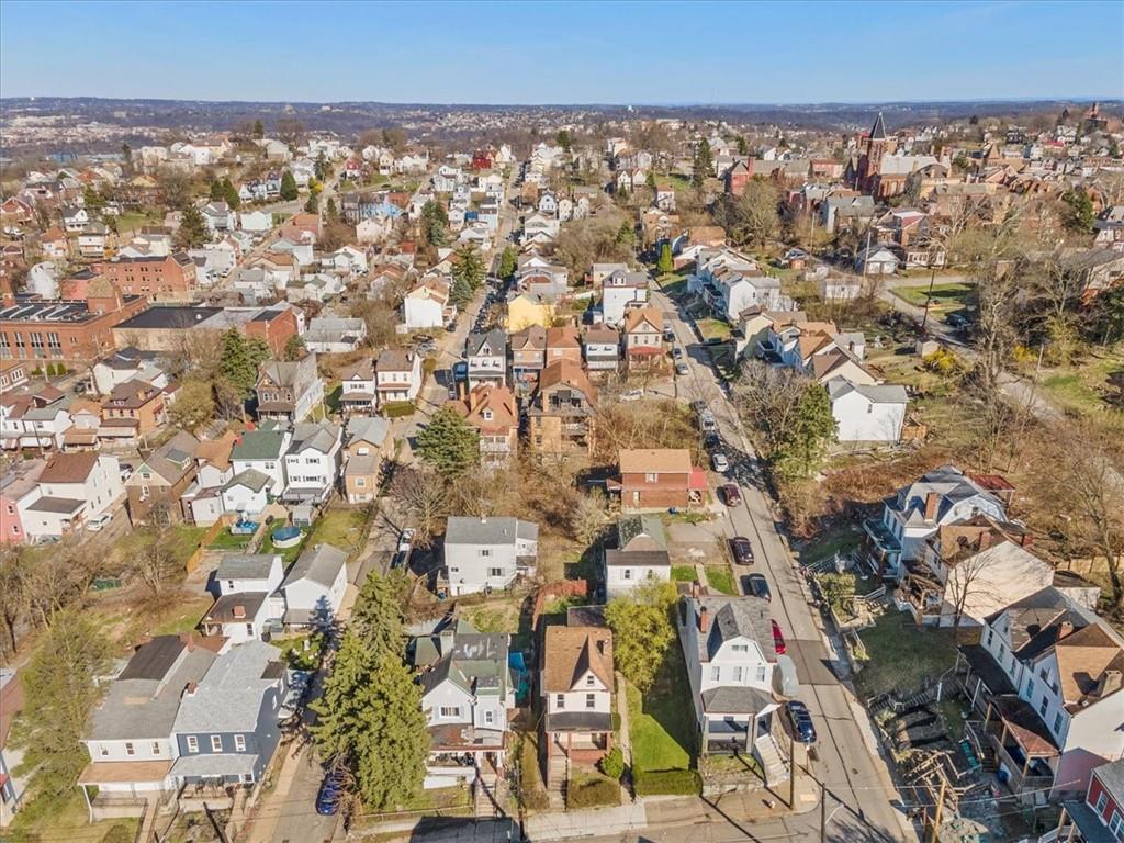 405 Walter Street Pittsburgh, PA 15210 - Photo 39 of 40 an aerial view of residential houses with city view
