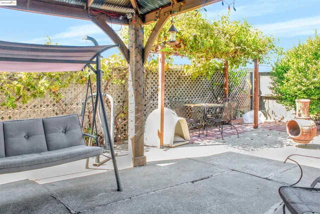 a view of outdoor space with seating