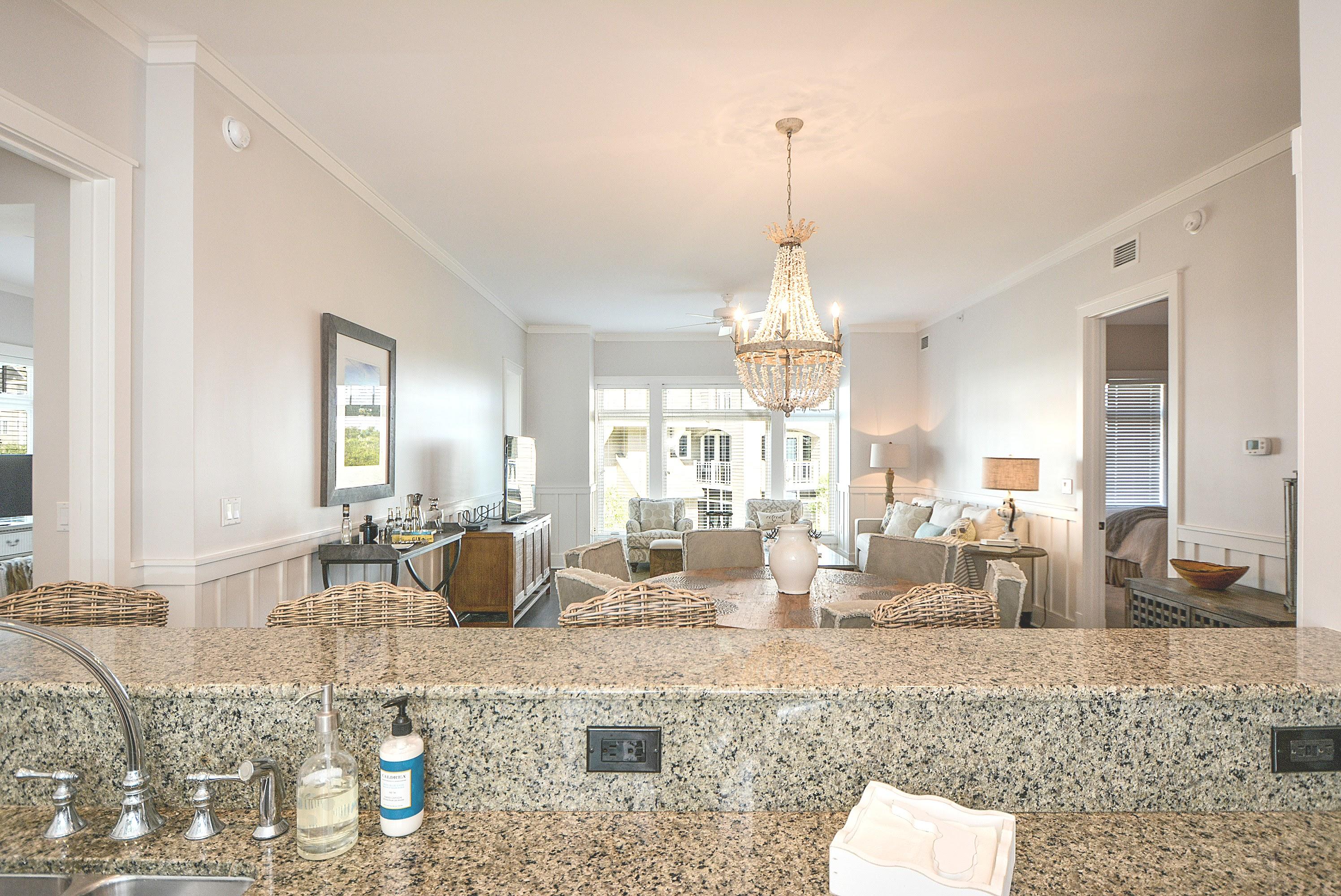 99 Compass Point Way South, Unit 201 Inlet Beach, FL 32461 - Photo 15 of 56 a view of a dining room and livingroom view