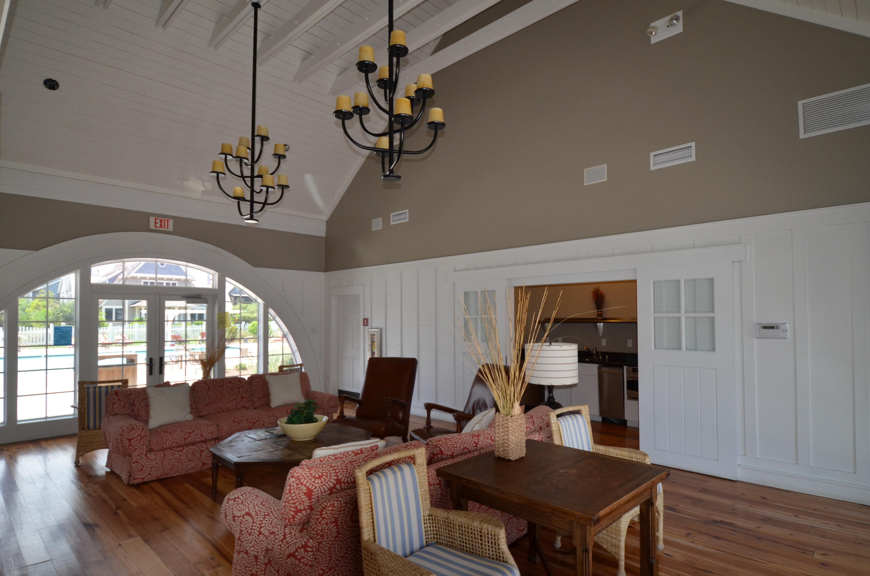 99 Compass Point Way South, Unit 201 Inlet Beach, FL 32461 - Photo 51 of 56 a workspace with furniture hardwood and a window