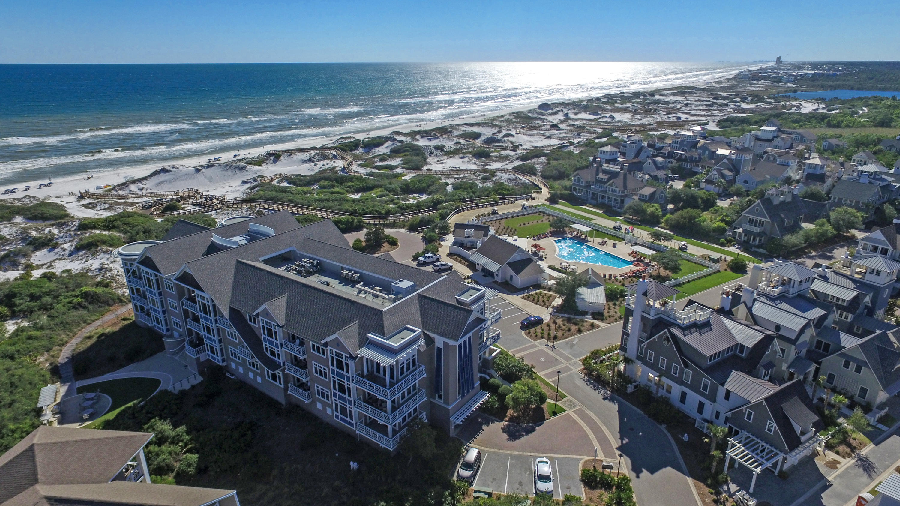 99 Compass Point Way South, Unit 201 Inlet Beach, FL 32461 - Photo 56 of 56 a view of a city with tall buildings