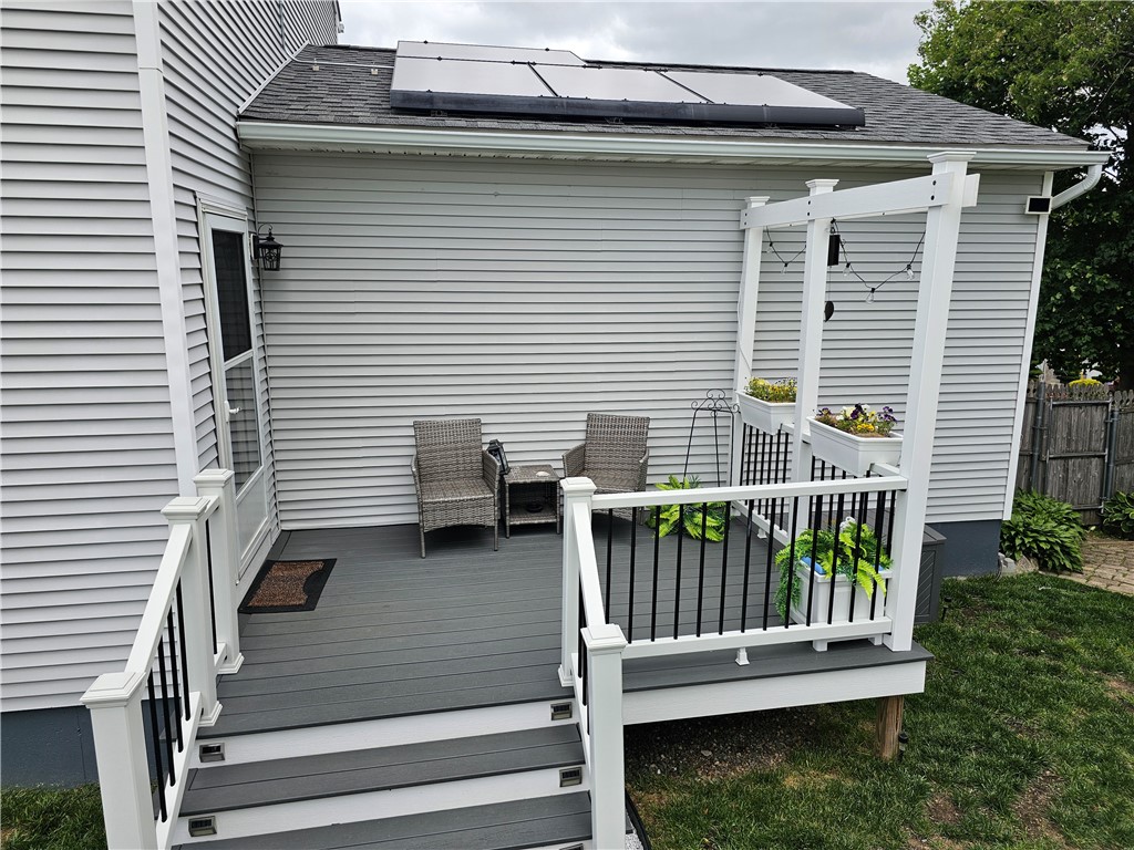 3 Bank Street Cranston, RI 02920 - Photo 40 of 45 new deck with access from Kitchen