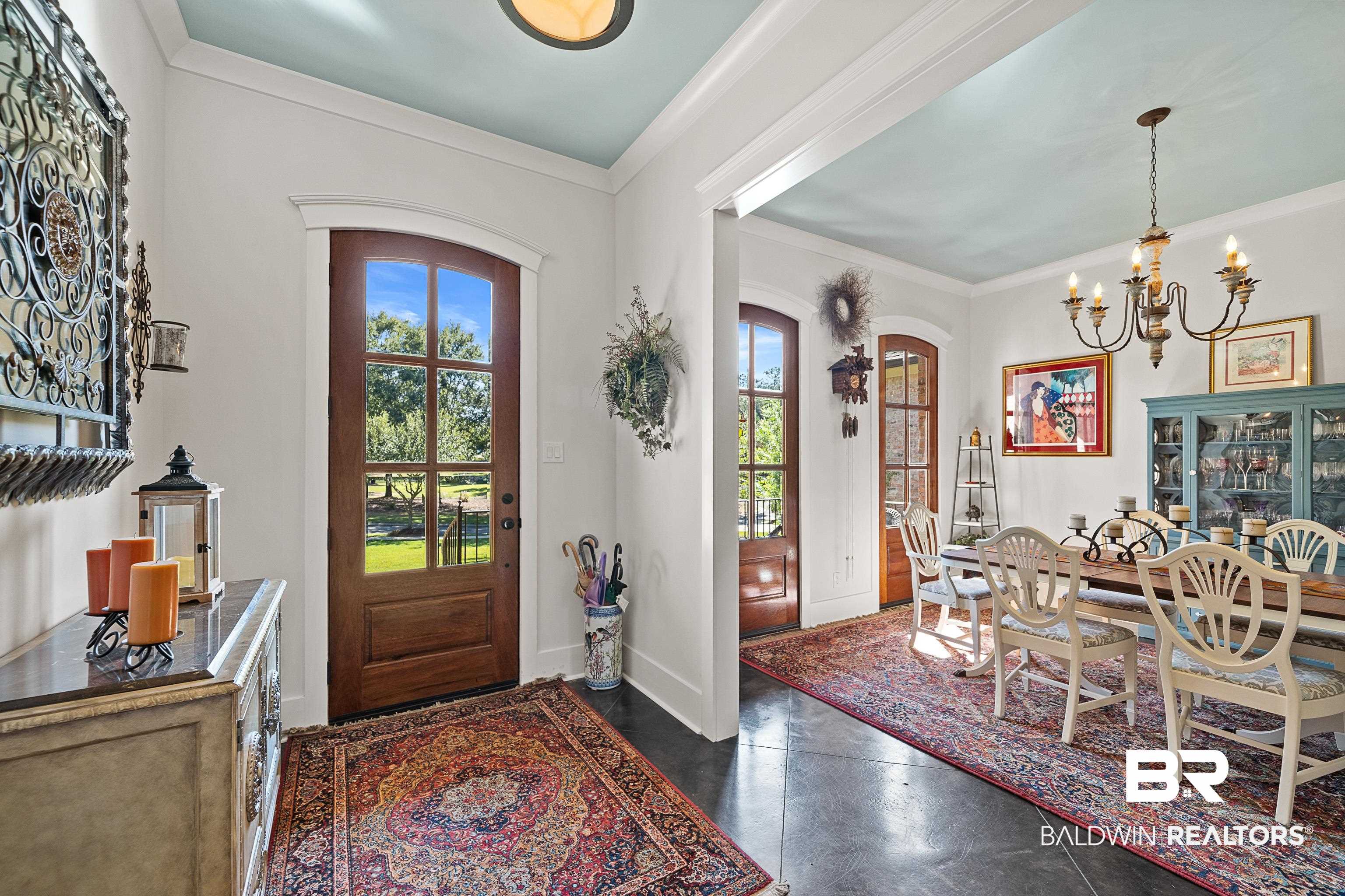 585 Falling Water Boulevard Fairhope, AL 36532 - Photo 5 of 67 Foyer w/Mahogany Arched Door