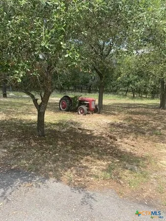a view of outdoor space with deck and tree