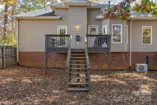 a backyard of a house