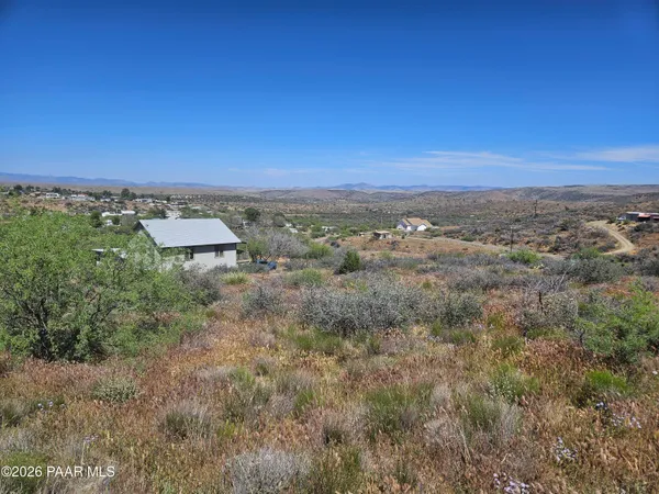 an aerial view of residential building and trees