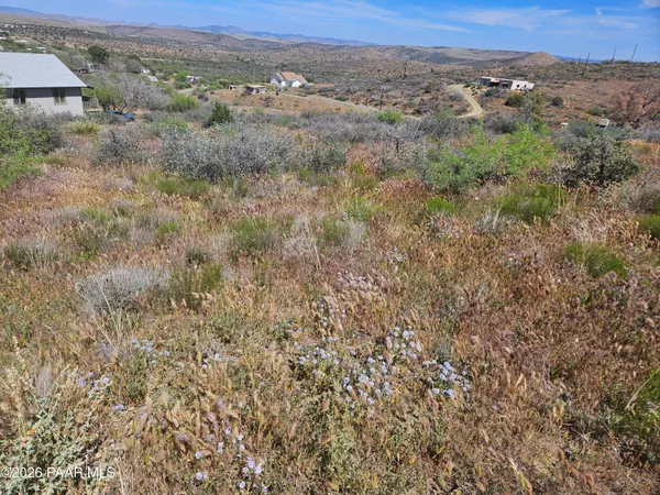 a view of a big yard with green space