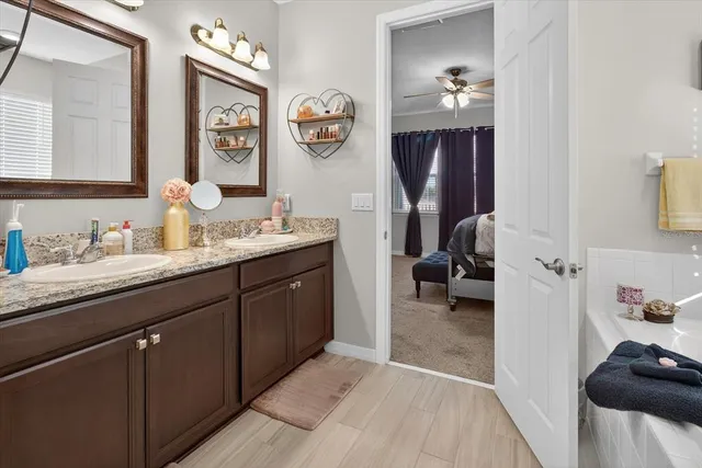 a view of a garage with parked cars