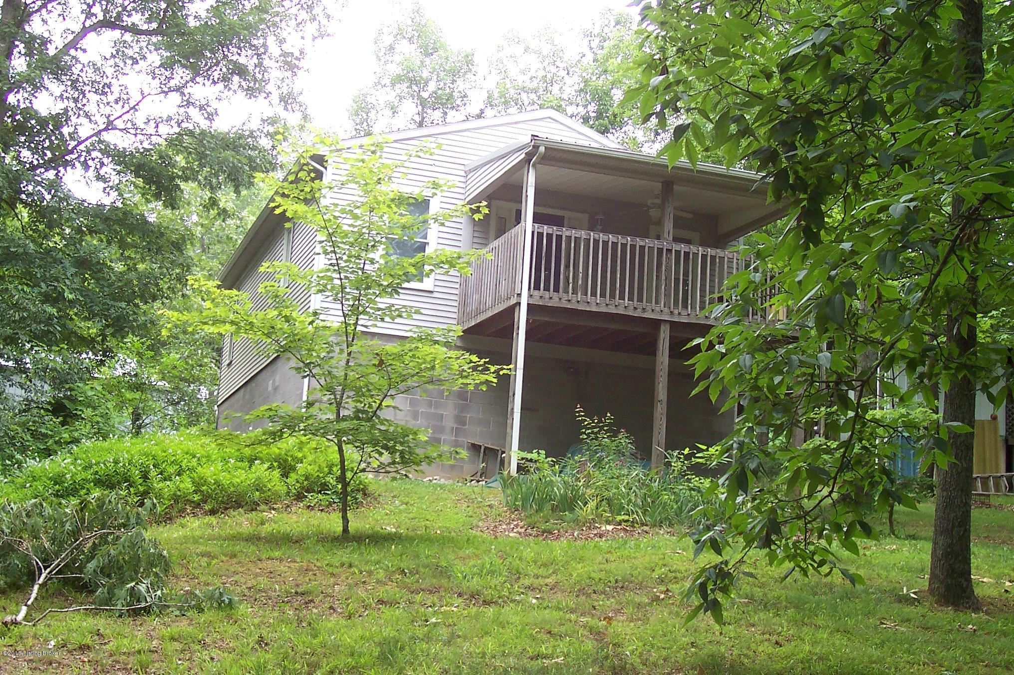 Rear view of home