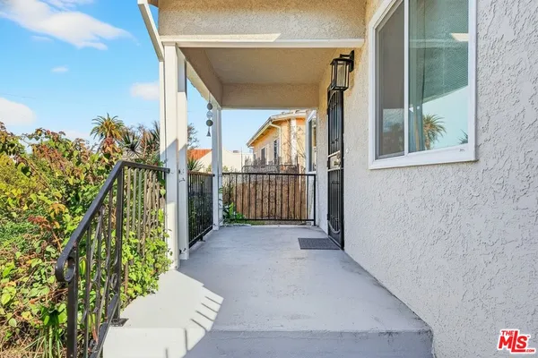 a view of a porch