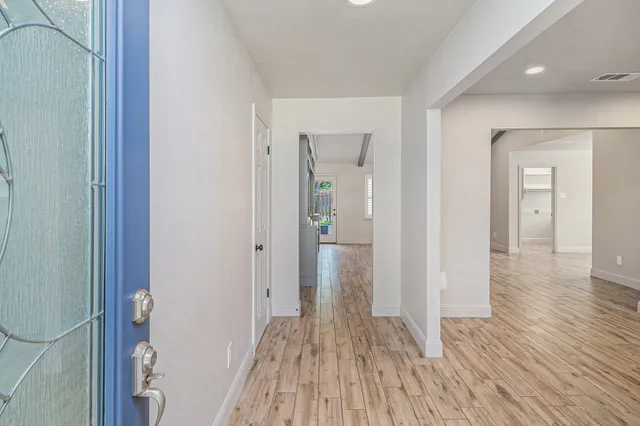 wooden floor in a gallery