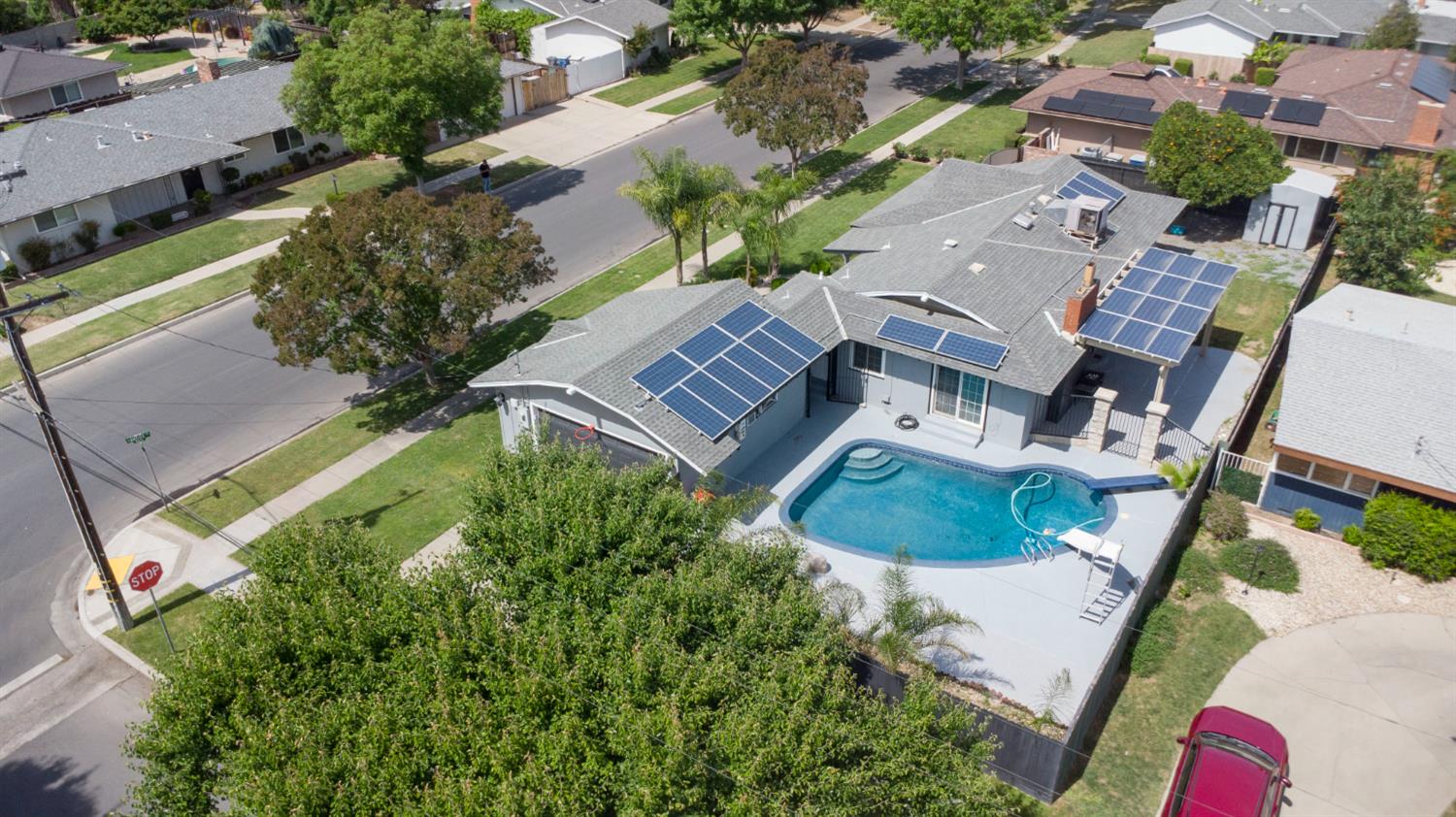3662 North Angus Street Fresno, CA 93726 - Photo 60 of 67 an aerial view of a house