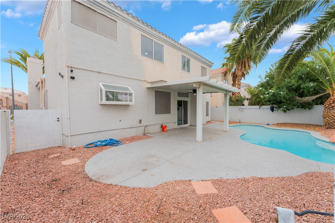 3695 Funston Way Las Vegas, NV 89129 - Photo 43 of 43 View of pool with a patio area and a fenced backyard