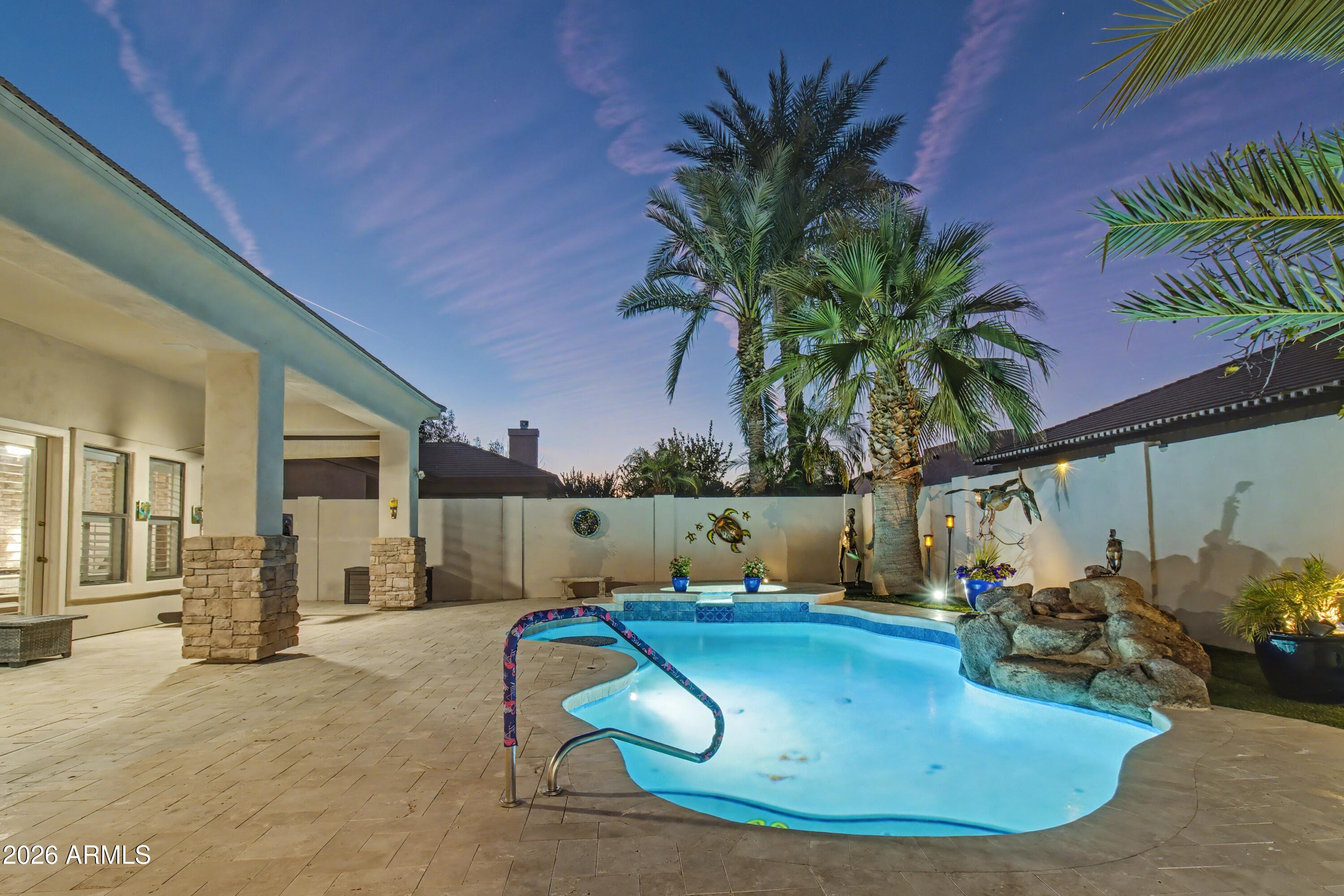 2184 West Weatherby Way Chandler, AZ 85286 - Photo 23 of 60 a view of a backyard with potted plants