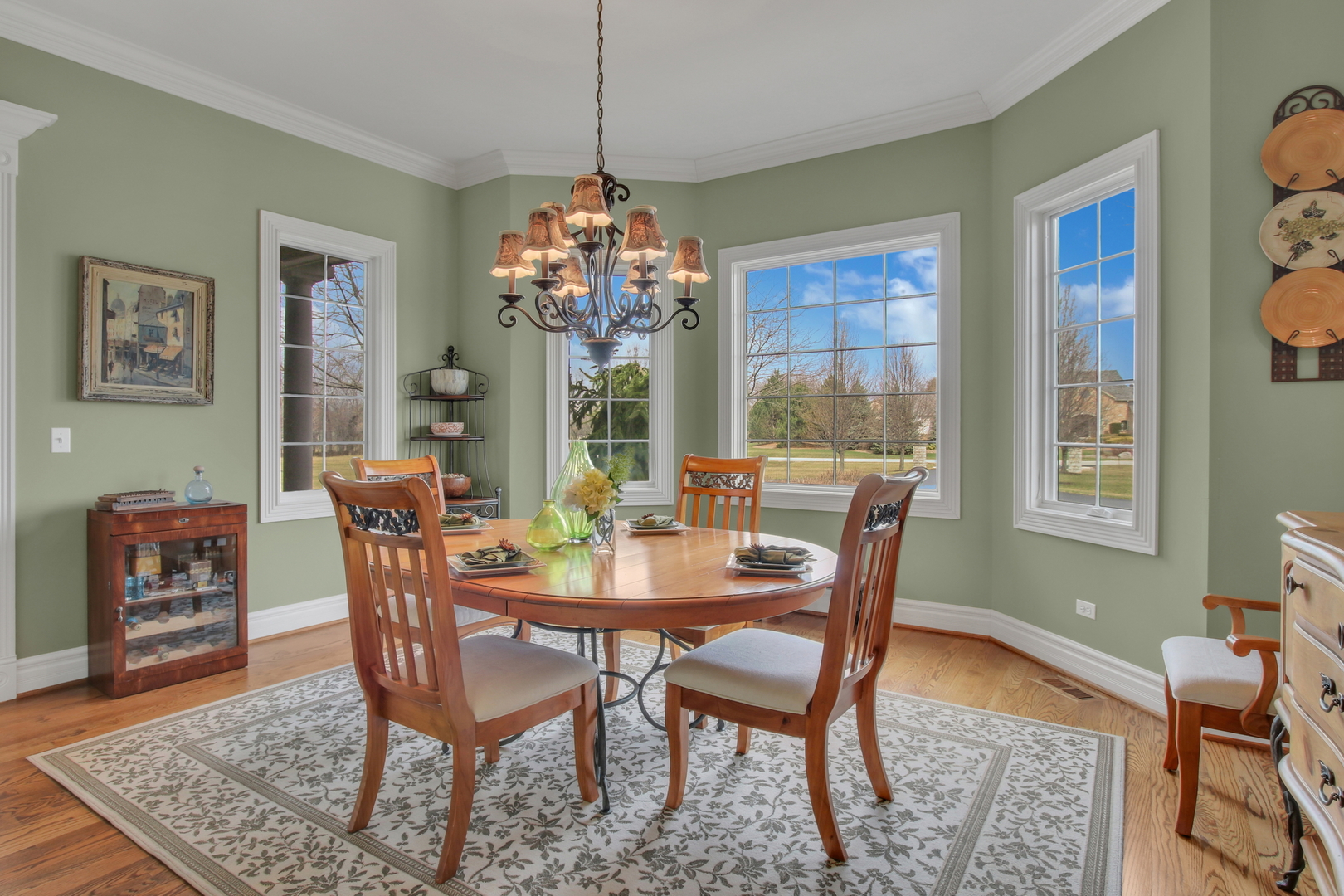 17451 Bridle Trail Road Gurnee, IL 60031 - Photo 19 of 121 a view of a dining room with furniture window and wooden floor