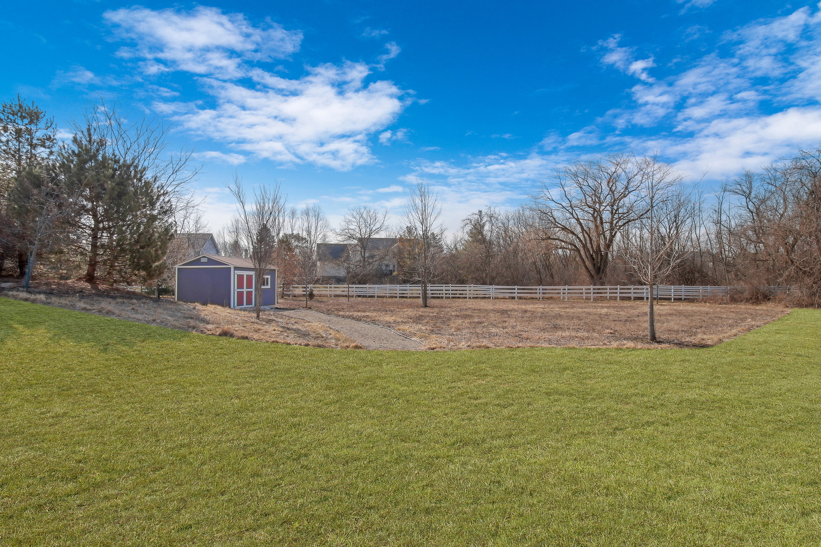 17451 Bridle Trail Road Gurnee, IL 60031 - Photo 57 of 121 a view of a garden with large trees