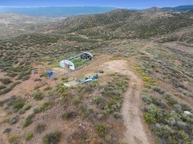 a view of city and mountain