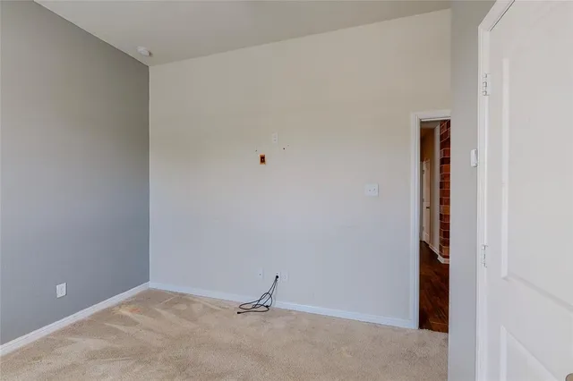 a view of an empty room