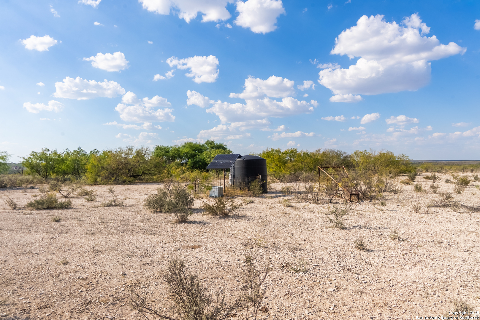 2212 Lausen Road Del Rio, TX 78840 - Photo 11 of 15 a view of a dry yard with a tree