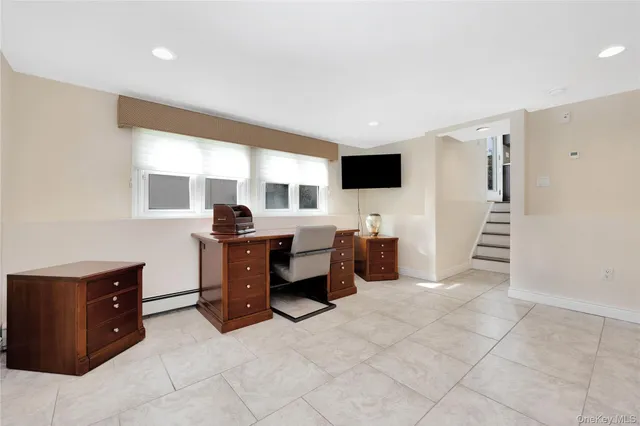 a room with furniture and window