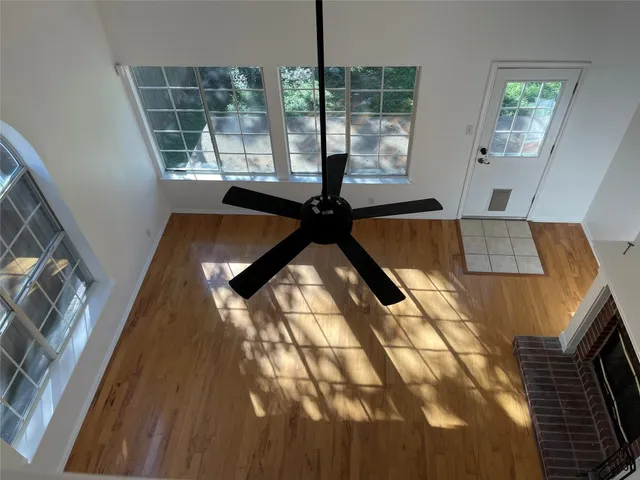 a view of hallway with stairs