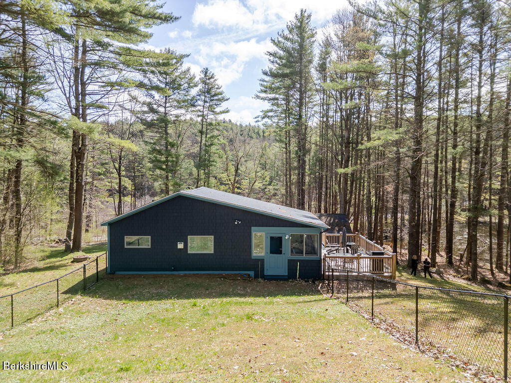 42 Sandisfield Road Monterey, MA 01245 - Photo 15 of 20 BACK OF HOUSE AND FENCED YARD