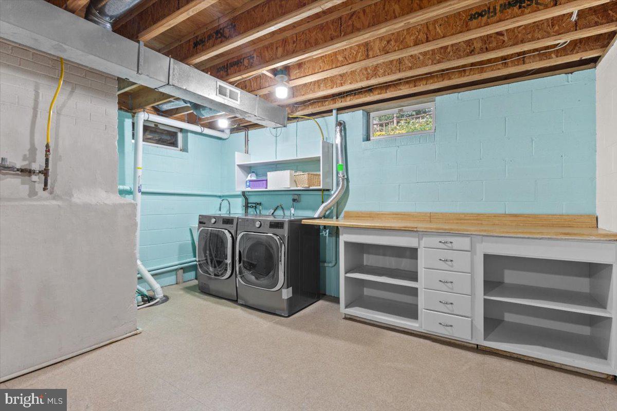 6023 Walhonding Road Bethesda, MD 20816 - Photo 31 of 37 a utility room with dryer and washer