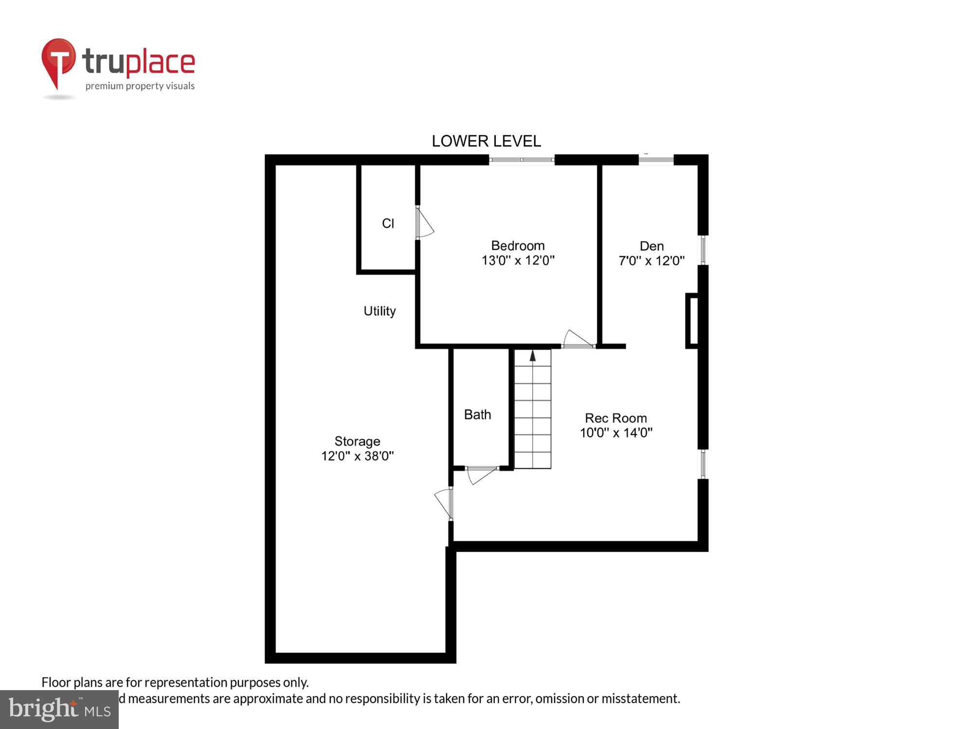 12506 Lieutenant Nichols Road Fairfax, VA 22033 - Photo 34 of 70 Lower Level (Labels & Measurements)