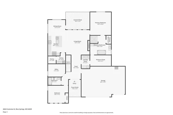 $635,000 | 2604 Northeast Crestview Street, Blue Springs, MO 64029