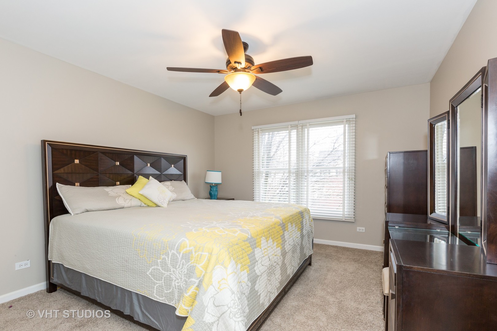 2112 Wicklow Road Naperville, IL 60564 - Photo 13 of 17 a bedroom with a bed and a large window