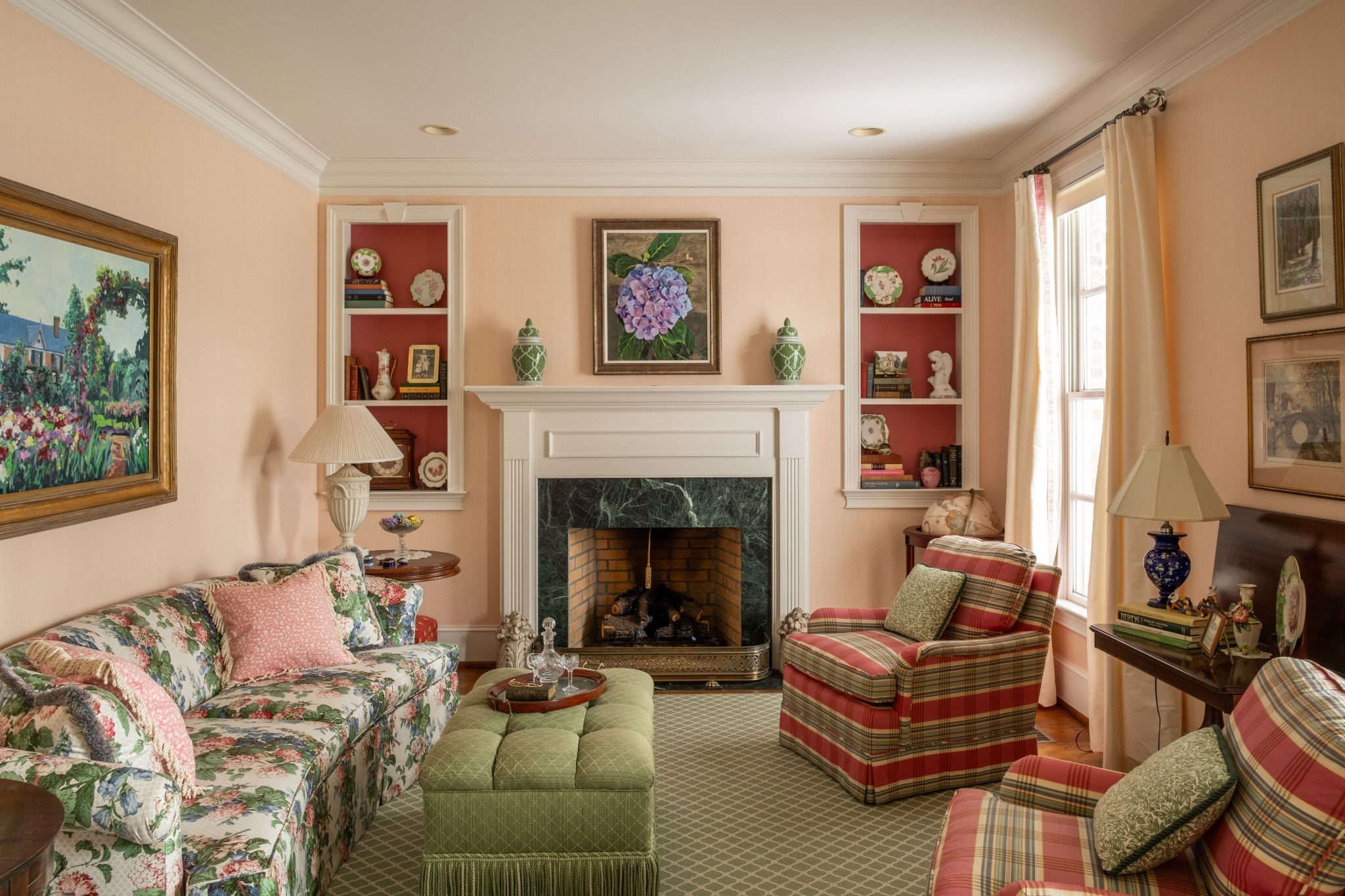 5620 Leipers Creek Road Franklin, TN 37064 - Photo 50 of 74 a living room with furniture and a fireplace