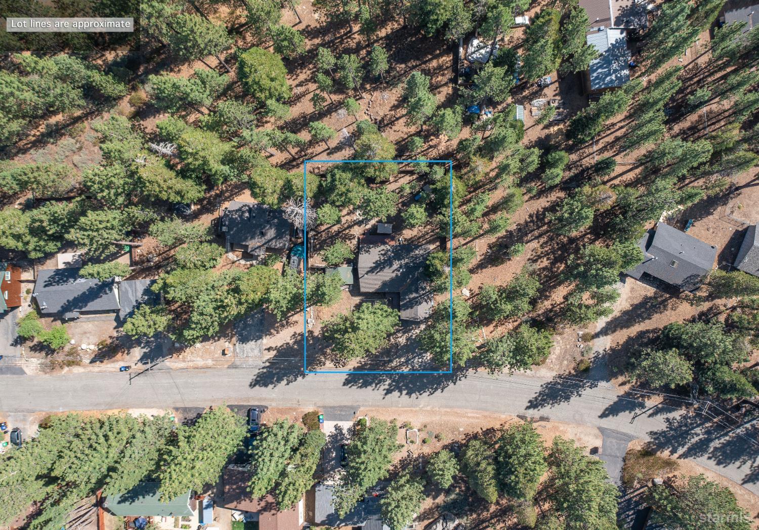 712 Seneca Drive South Lake Tahoe, CA 96150 - Photo 21 of 28 an aerial view of residential house with green space