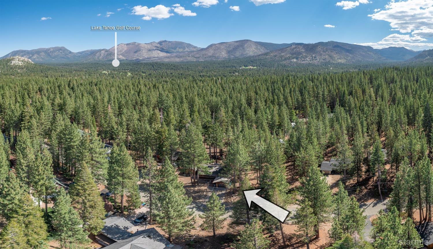 712 Seneca Drive South Lake Tahoe, CA 96150 - Photo 26 of 28 a view of a lush green forest with mountains in the background