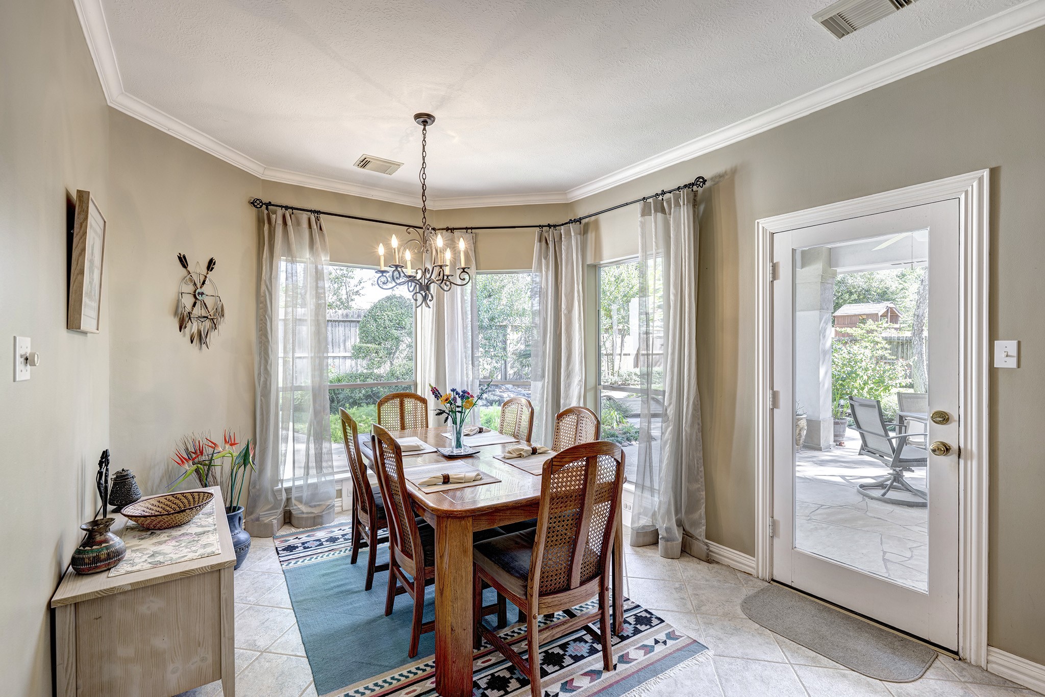 5302 Mahogany Creek Court Spring, TX 77379 - Photo 12 of 39 a view of a dining room with furniture window and outside view