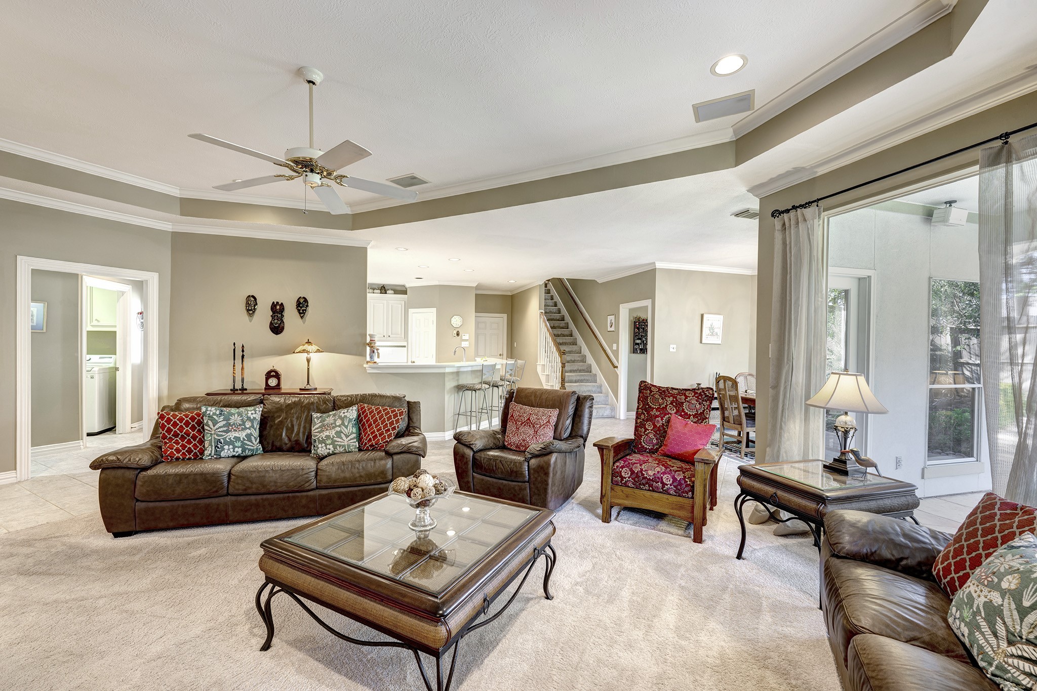 5302 Mahogany Creek Court Spring, TX 77379 - Photo 8 of 39 a living room with furniture and a large window