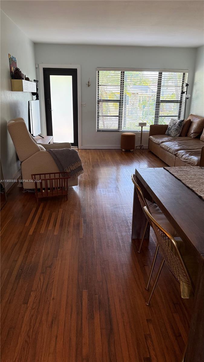 2 Northeast 44th Street Miami, FL 33137 - Photo 19 of 25 a living room with furniture and a wooden floor