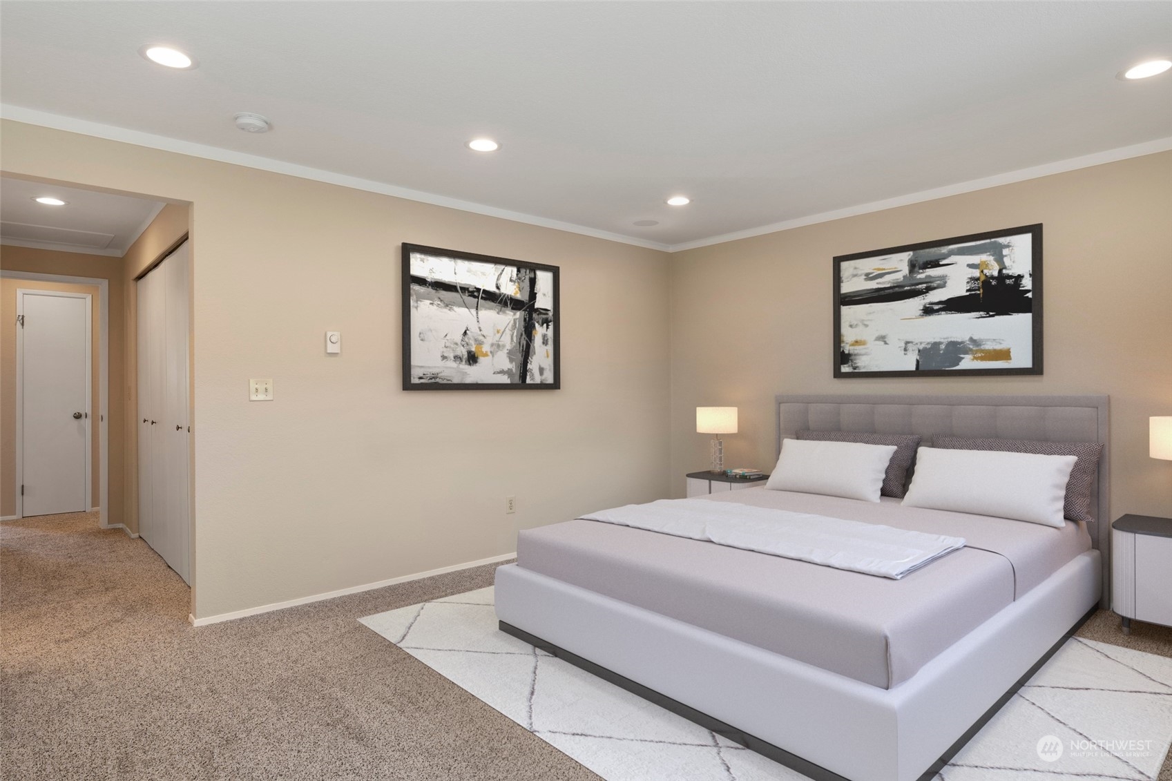 1506 227th Place Southwest Bothell, WA 98021 - Photo 12 of 25 a bedroom with bed and wall painting