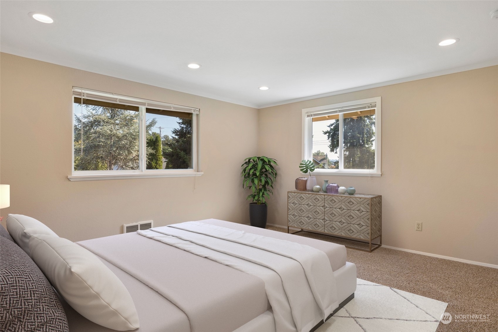 1506 227th Place Southwest Bothell, WA 98021 - Photo 13 of 25 a bedroom with a bed table and window