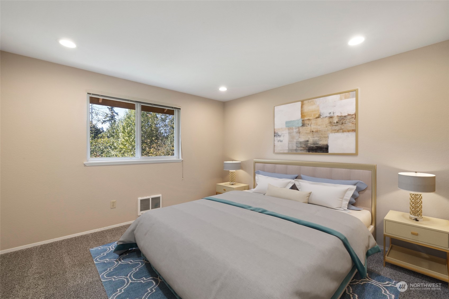 1506 227th Place Southwest Bothell, WA 98021 - Photo 16 of 25 a bedroom with a large bed and a window