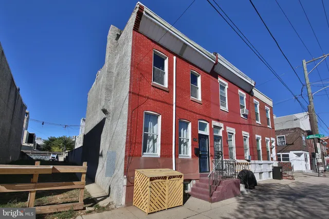 a front view of a building