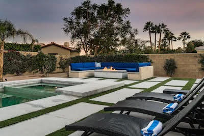48640 Cascade Street Indio, CA 92201 - Photo 12 of 49 a view of a yard with furniture