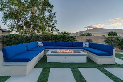 48640 Cascade Street Indio, CA 92201 - Photo 15 of 49 a view of a bench in a back yard