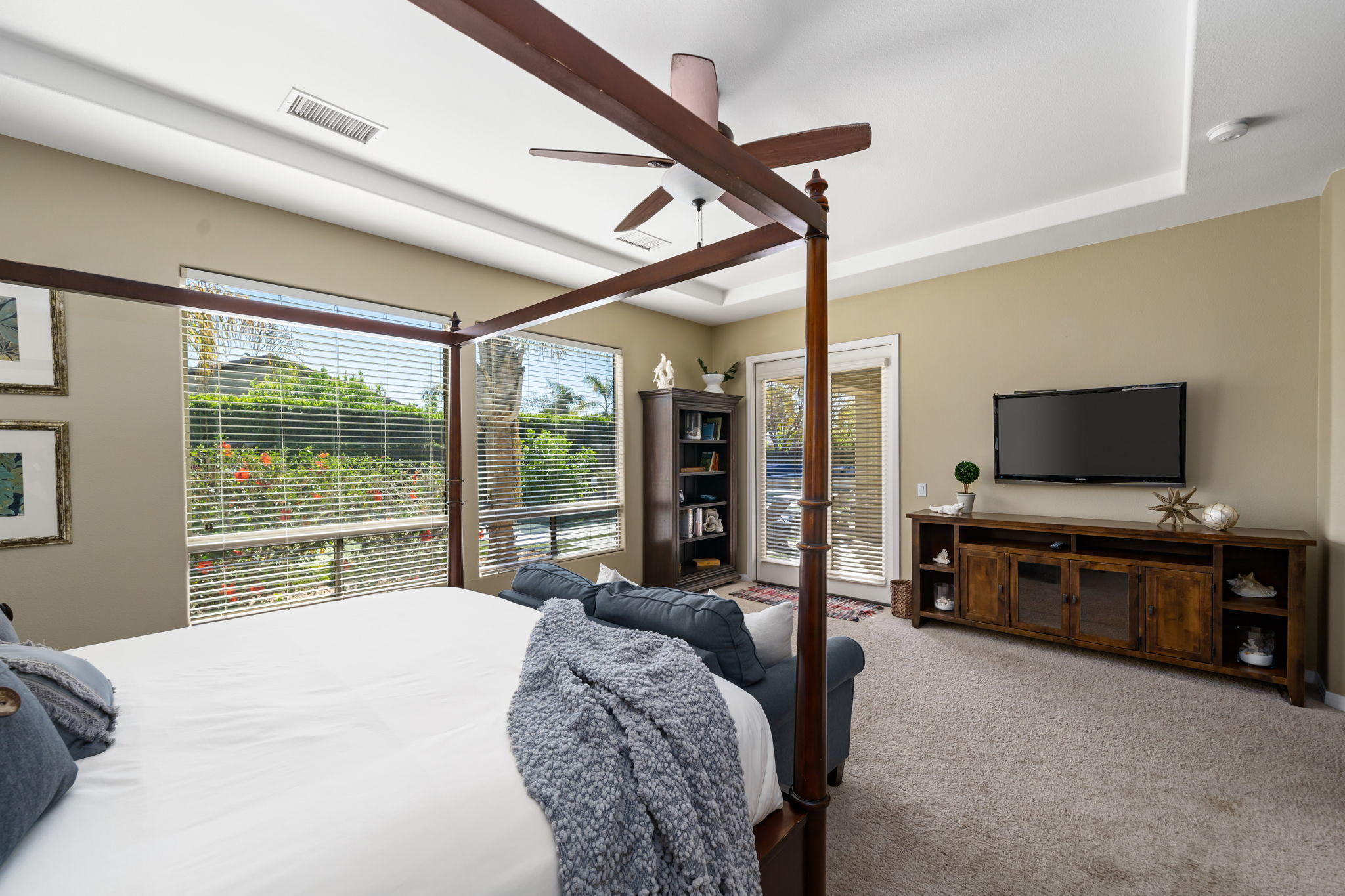 48640 Cascade Street Indio, CA 92201 - Photo 36 of 49 a bedroom with a bed and large window