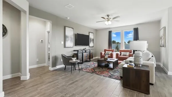 a kitchen with counter space dining table and chairs