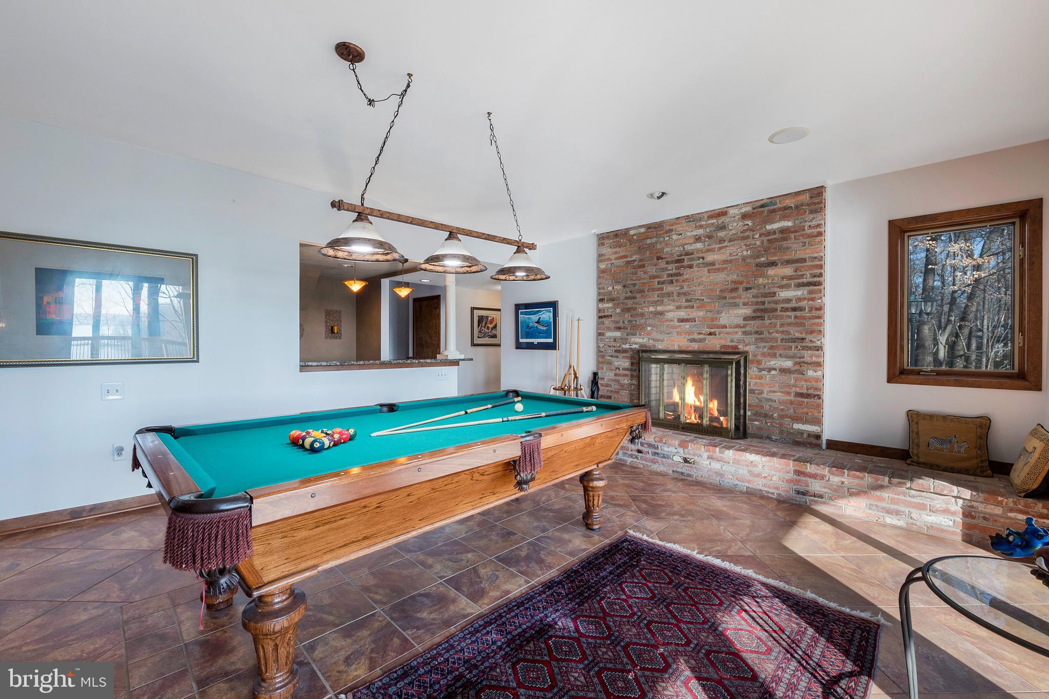 554 Maynadier Lane Crownsville, MD 21032 - Photo 27 of 68 Brick wood burning FP, pool table negotiable