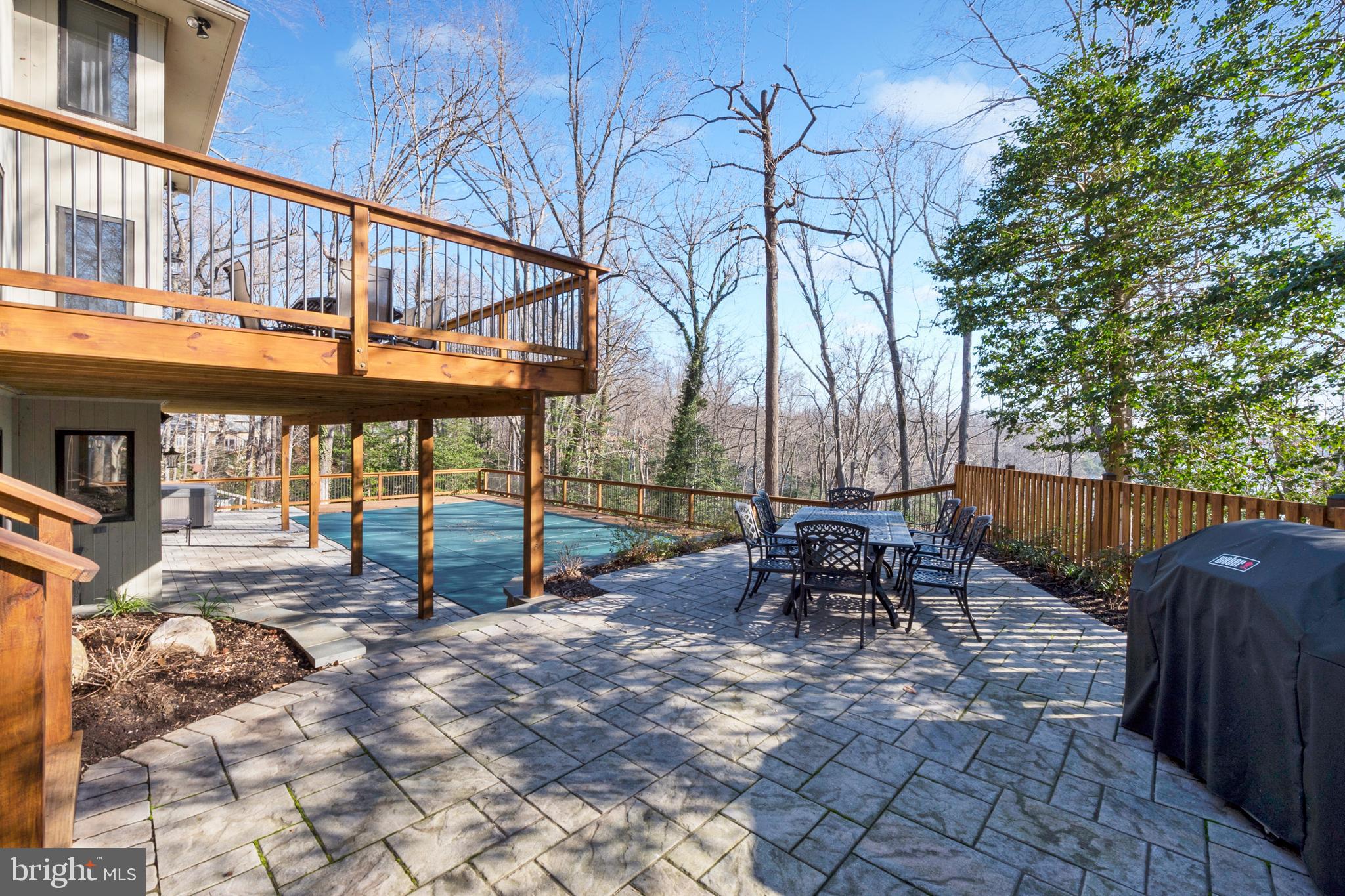 554 Maynadier Lane Crownsville, MD 21032 - Photo 47 of 68 Paver patio for your pool party