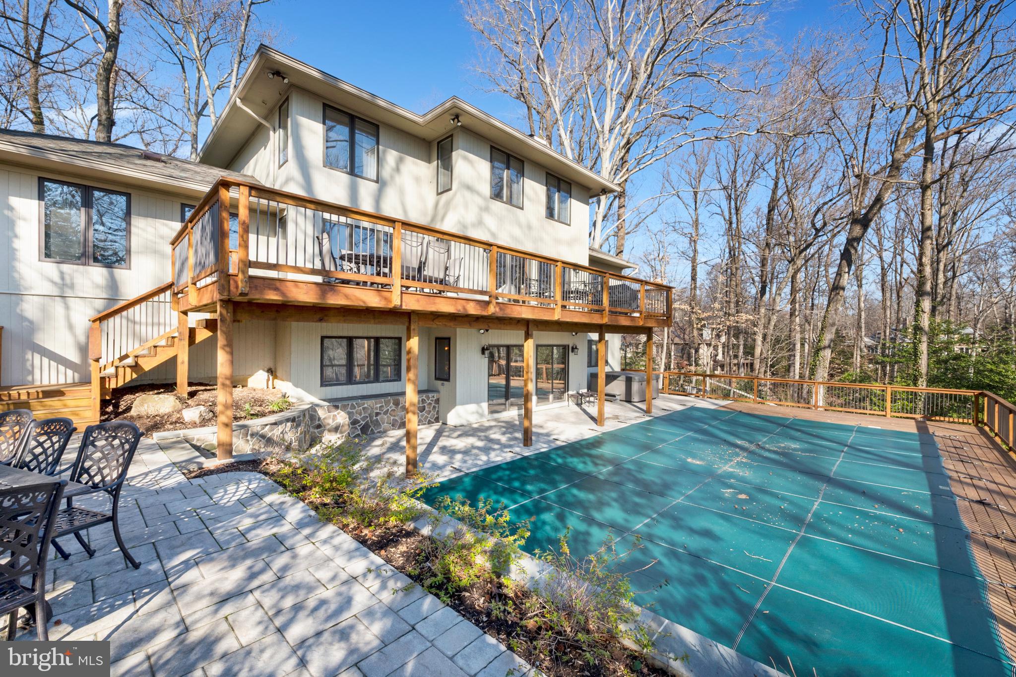 554 Maynadier Lane Crownsville, MD 21032 - Photo 49 of 68 Multiple decks/ patio. Night lighting